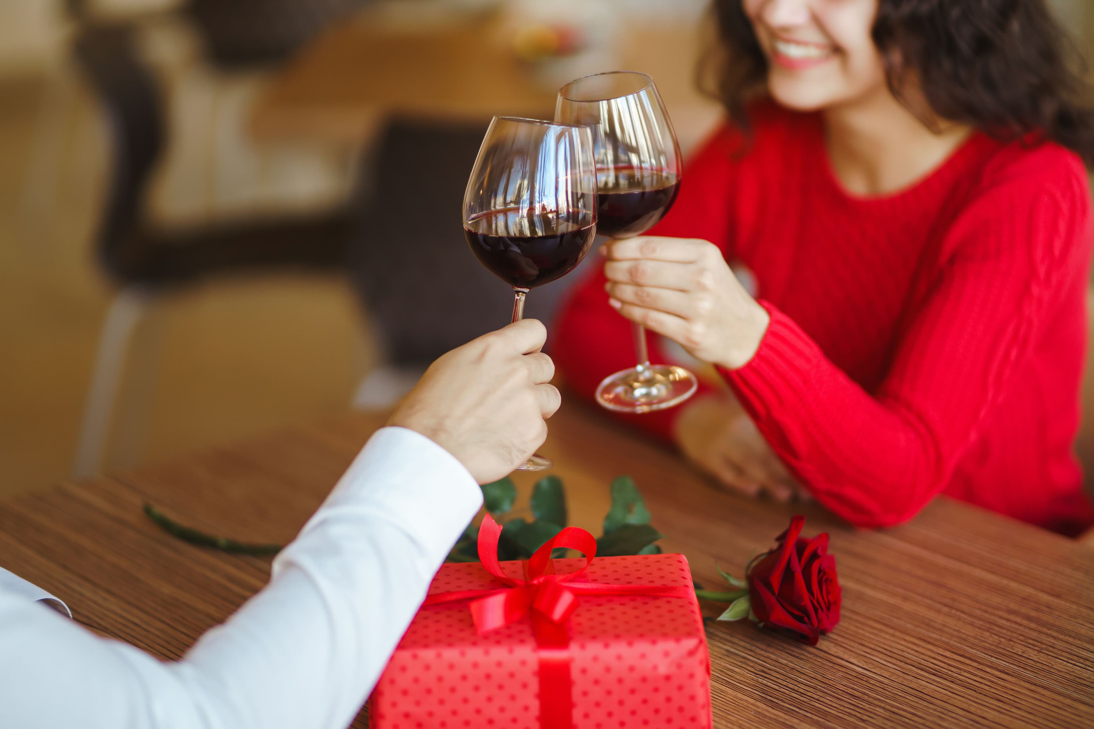 Pareja en San Valentín.
