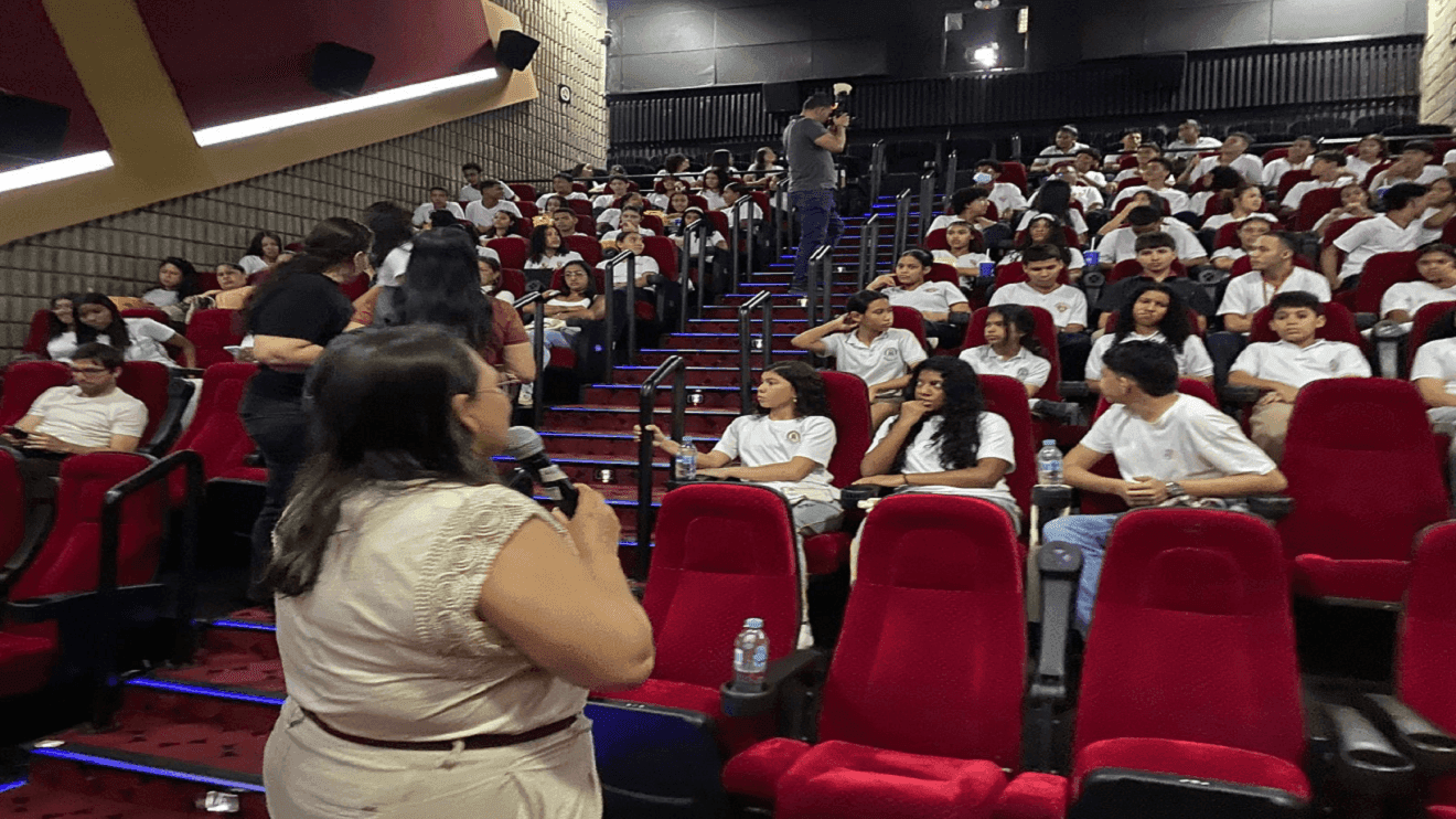 Una de las funciones especiales de #InFrame que fue programada por los mismos estudiantes. Foto Cortesía.