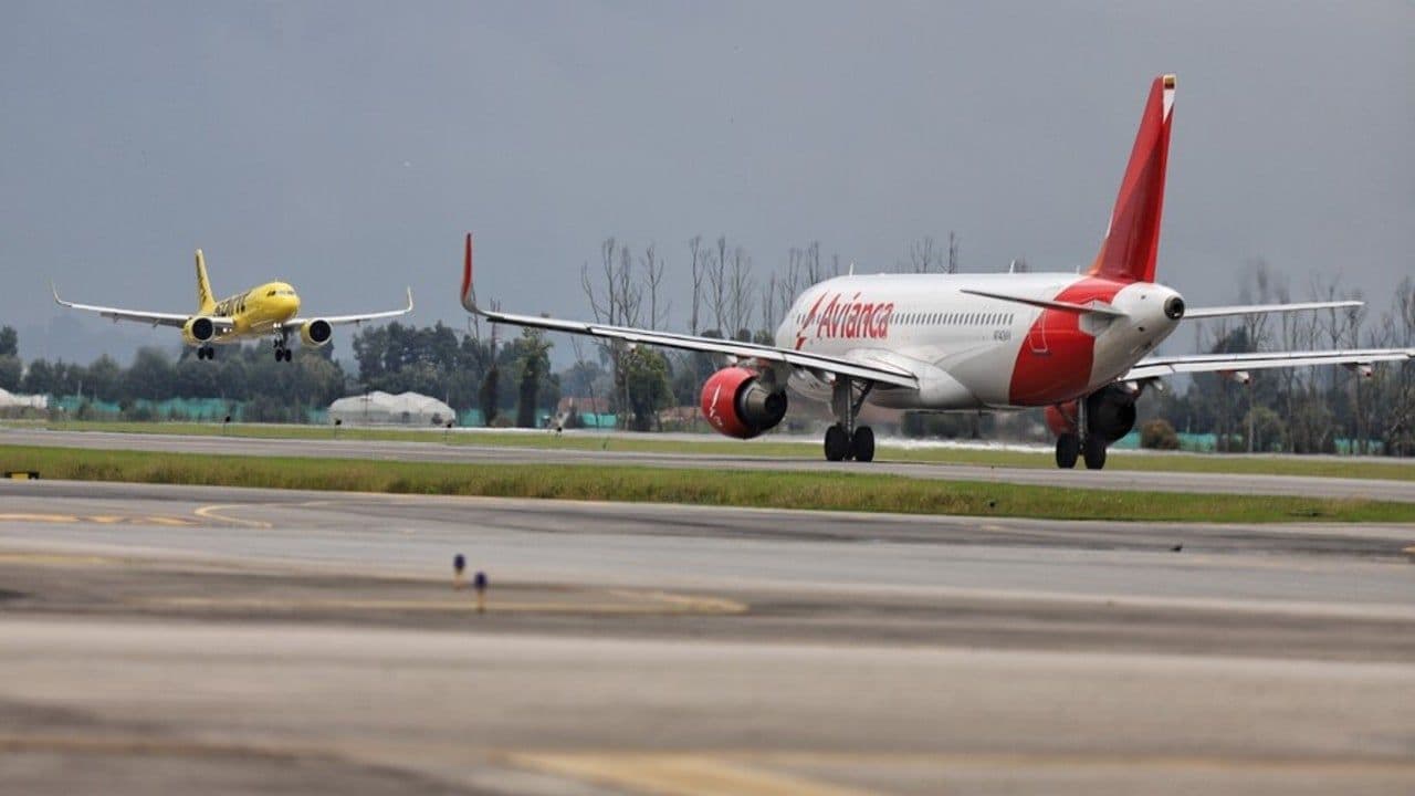 Pista de el aeropuerto El Dorado.