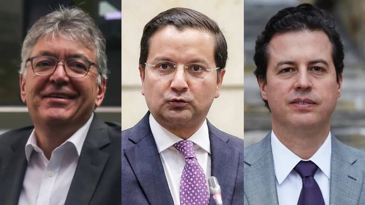 Mauricio Cárdenas, David Luna y Juan Manuel Galán Mauricio Cárdenas, David Luna y Juan Manuel Galán