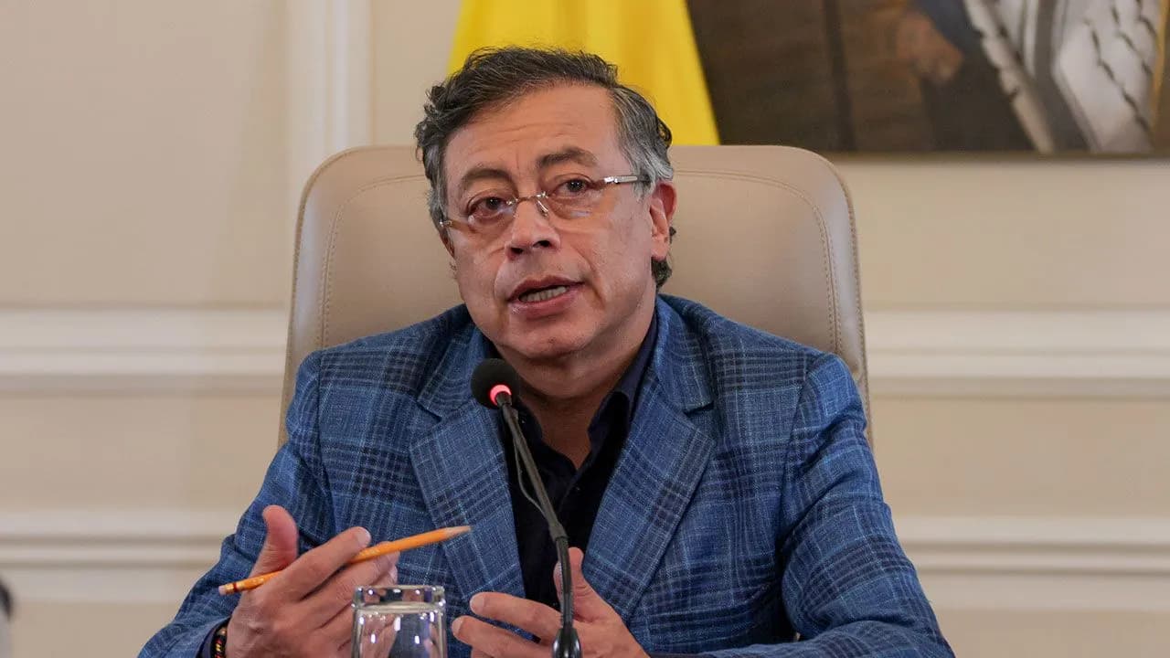 Durante el Consejo de Ministros de este lunes en la Casa de Nariño, realizado para evaluar la situación de la salud, el presidente Gustavo Petro. Durante el Consejo de Ministros de este lunes en la Casa de Nariño, realizado para evaluar la situación de la salud, el presidente Gustavo Petro.