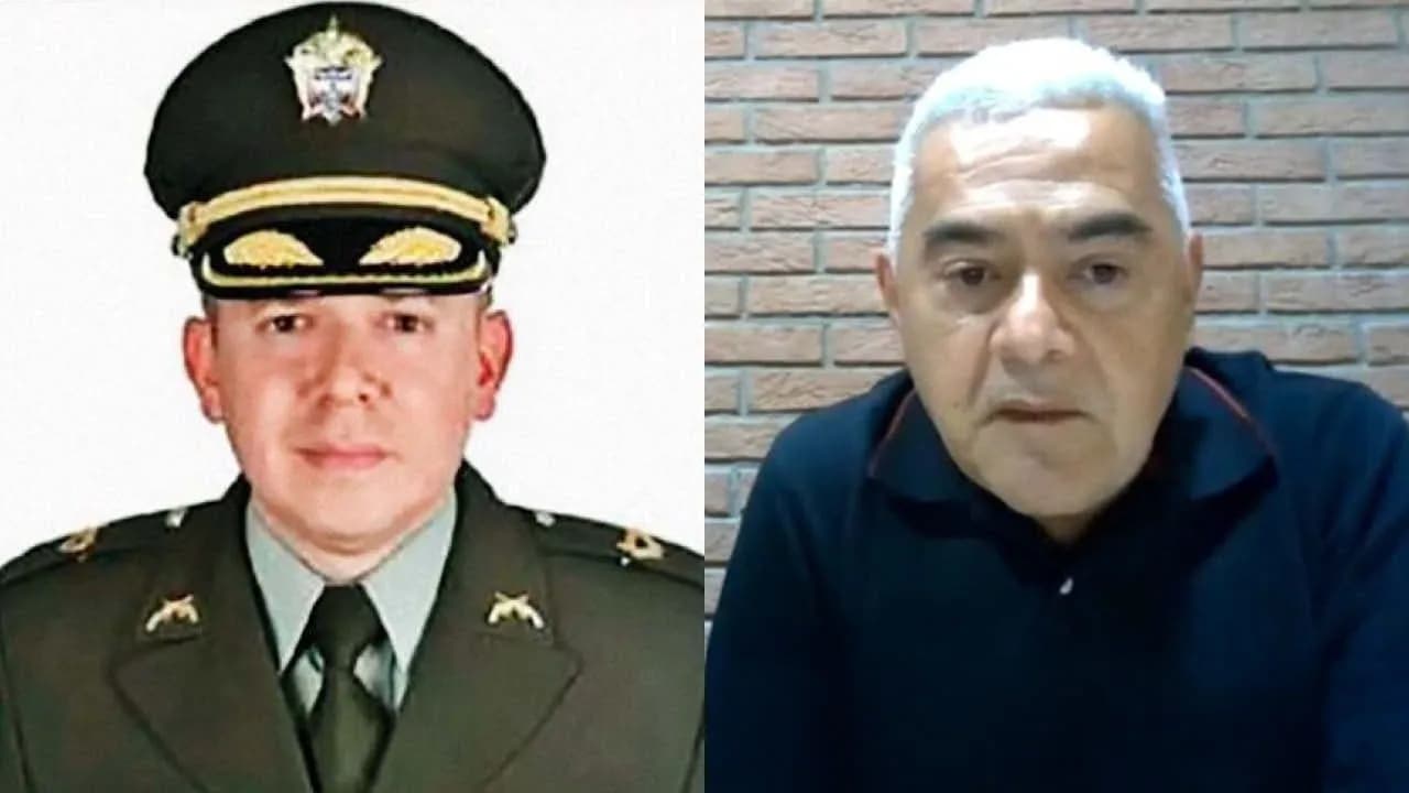 El mayor Peter Steven Nocua y Diego Marín, conocido como Papá Pitufo El mayor Peter Steven Nocua y Diego Marín, conocido como Papá Pitufo