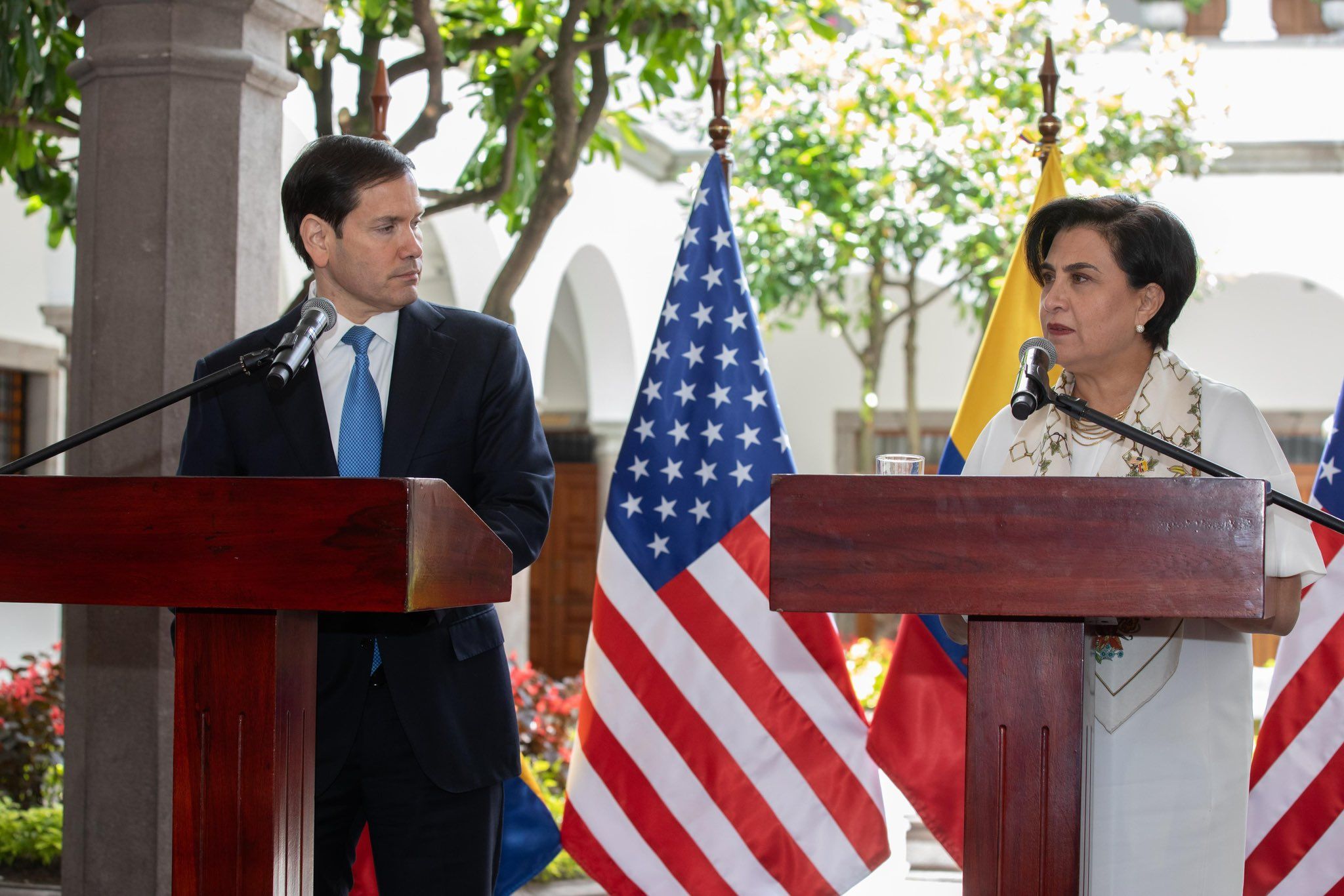 Marco Rubio y Gabriela Sommerheld