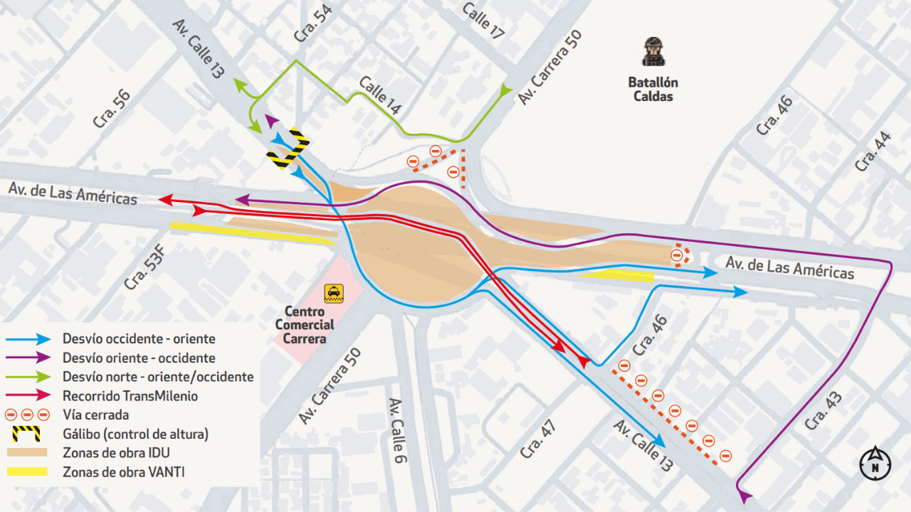 Desvíos puente aranda