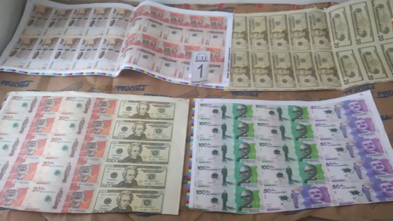 billetes falsos colombianos