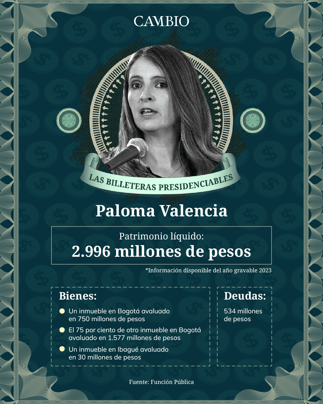 Patrimonio de Paloma Valencia