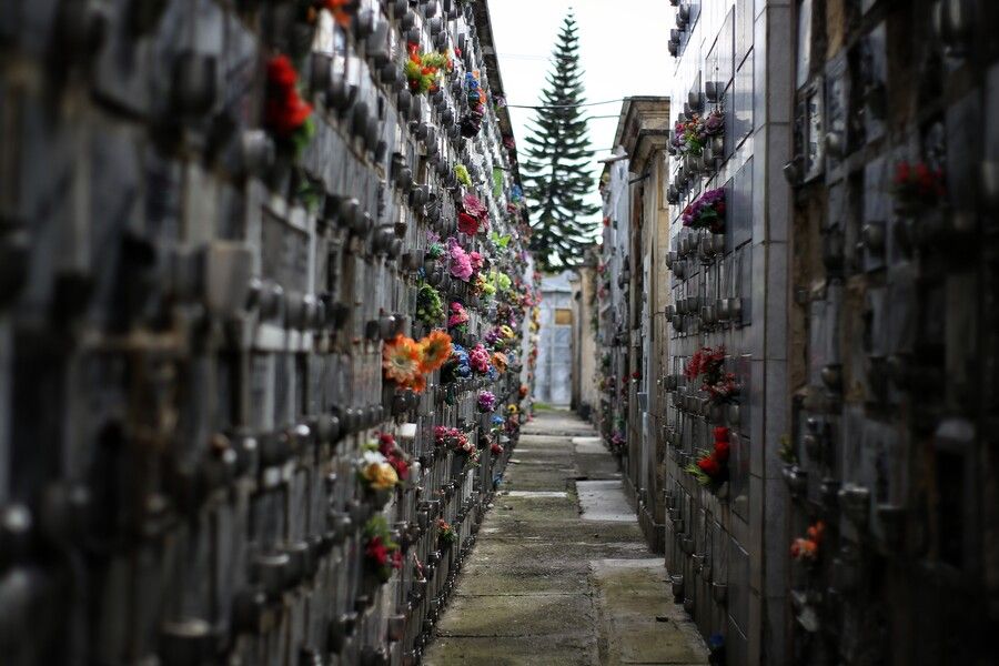 Cementerio en Bogotá.