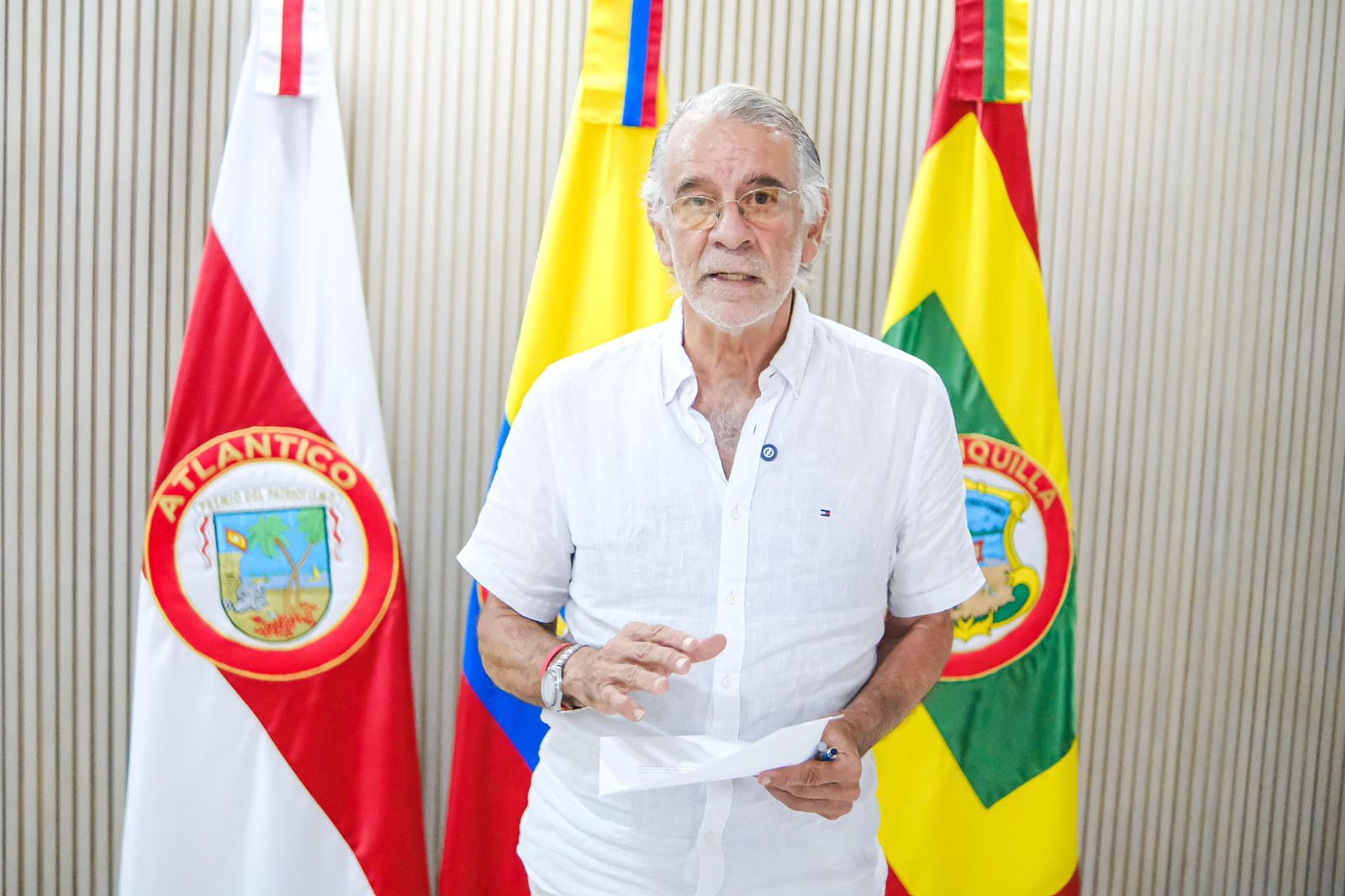 Eduardo Verano, gobernador del Atlántico.