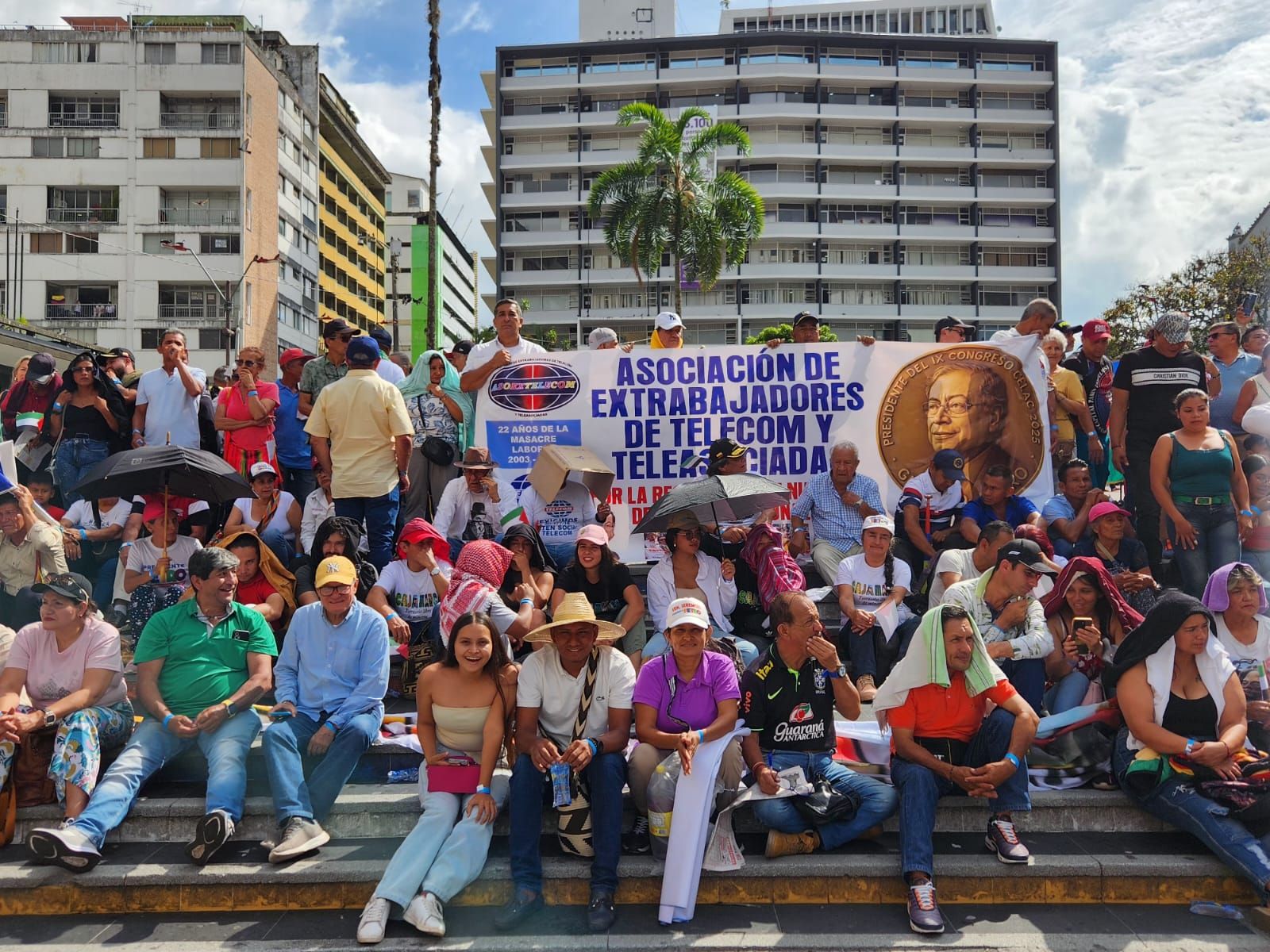 Movilización en apoyo a Gustavo Petro