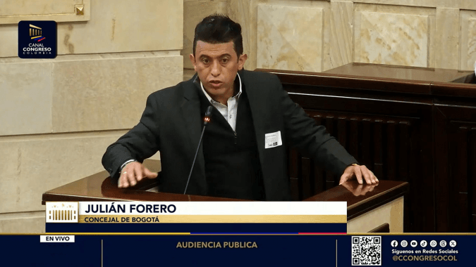 Julian Forero, concejal de Bogotá 3