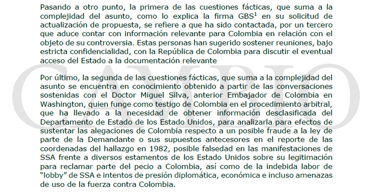 Fraude en Galeón San José