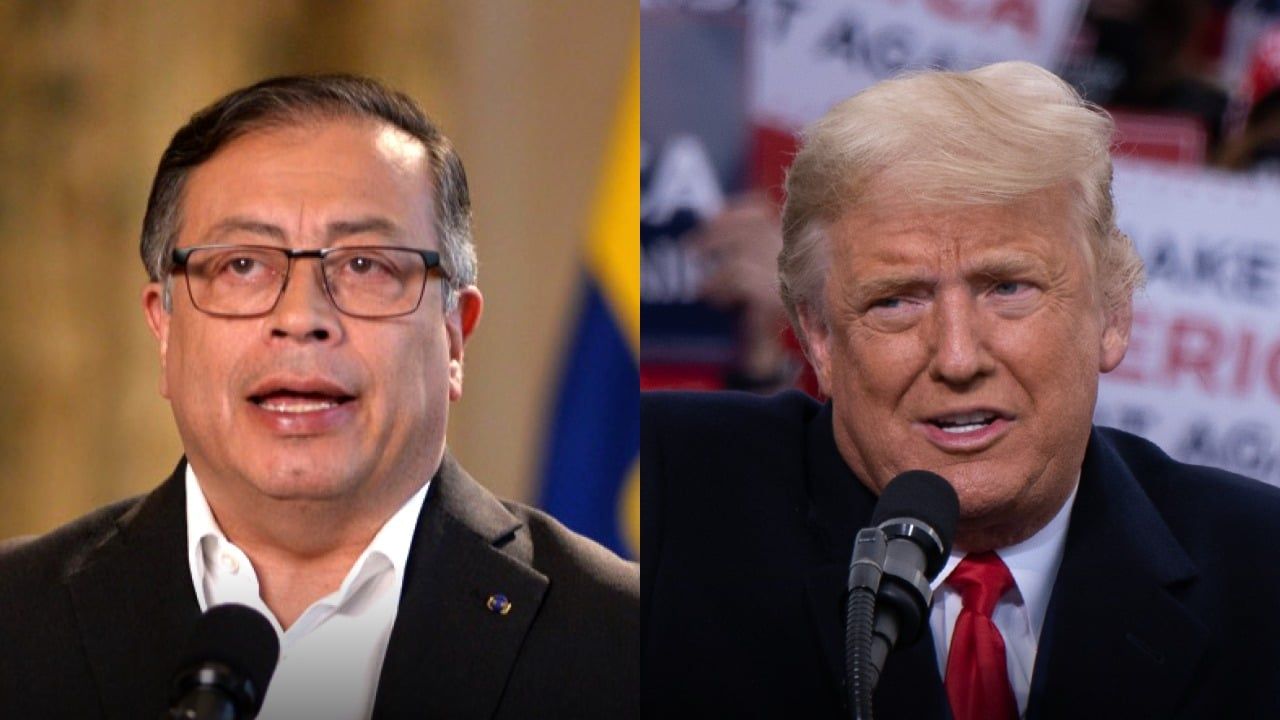 Petro y Donald Trump sobre bombardeos
