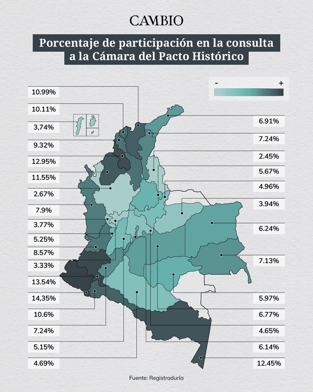 Mapa de participación Consulta Pacto Histórico