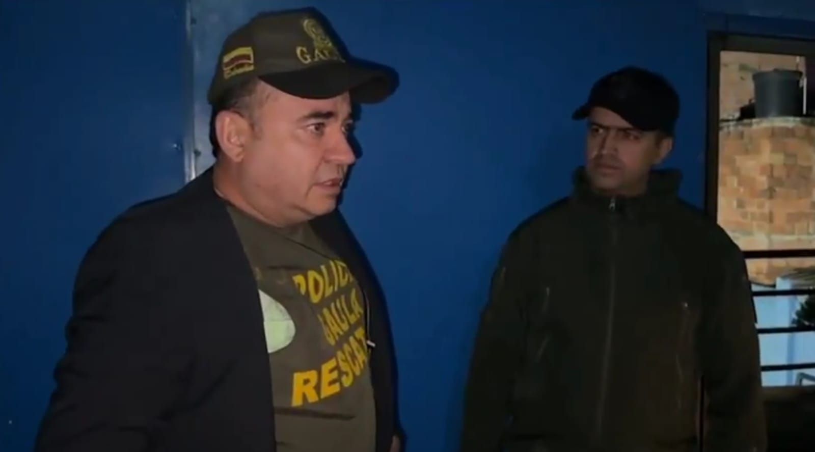 Imagen del rescate a José David Rocha. Créditos: Policía