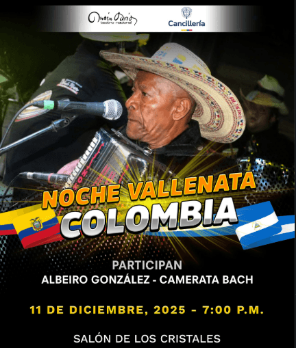 Invitación a evento en el que partició Carlos Ramón González