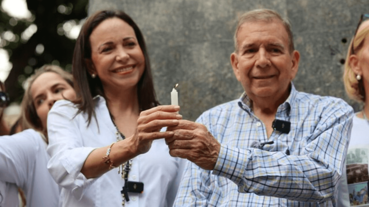 María Corina Machado y Edmundo González