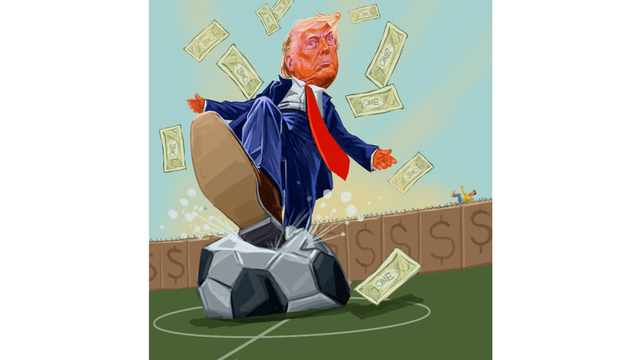 Ilustración Donald Trump Mundial