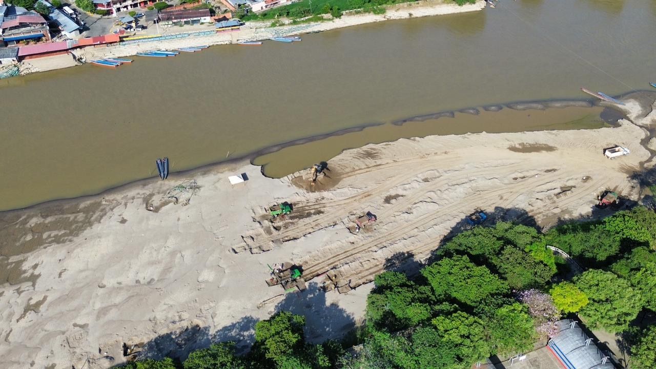 Modificación del cauce y extracción de sedimentos