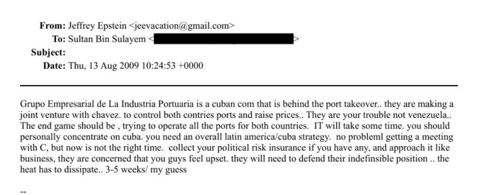 Epstein correo Venezuela 2