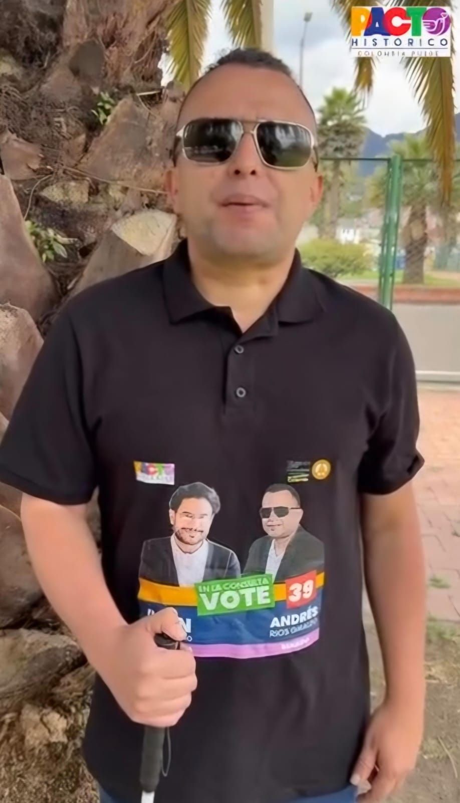 Andrés Felipe Ríos, aspirante al Senado por el Pacto Histórico. Créditos: captura de pantalla