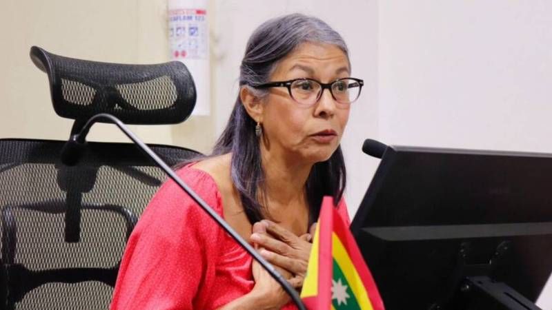 Lucy Díaz, madre de Tatiana Hernández. Créditos: Concejo de Cartagena.