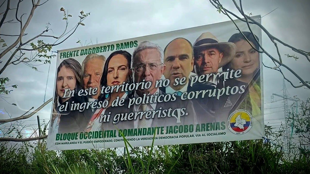 Valla amenazante