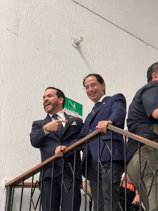 El candidato a la Presidencia, Abelardo de la Espriella y su fórmula vicepresidencial José Manuel Restrepo