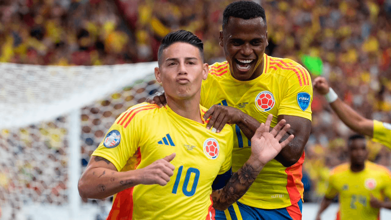 James Rodríguez y Jhon Arias