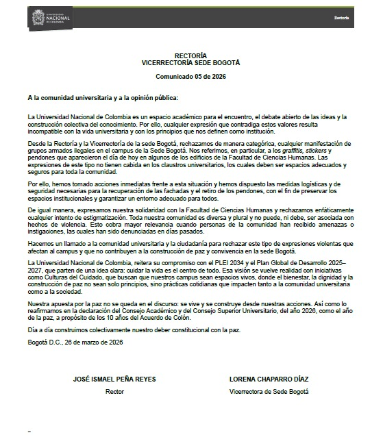Comunicado de prensa