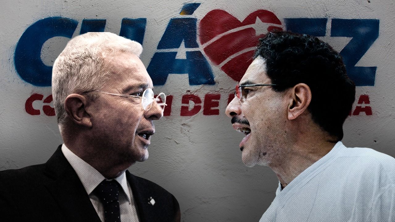 Álvaro Uribe Vélez, expresidente de Colombia; Iván Cepeda Castro, aspirante a la Presidencia.