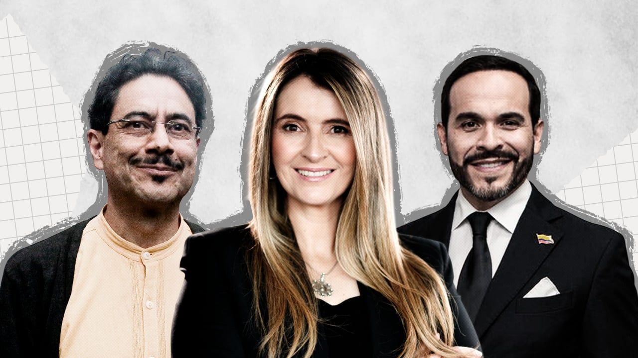 Iván Cepeda, Paloma Valencia, Abelardo de la Espriella.
