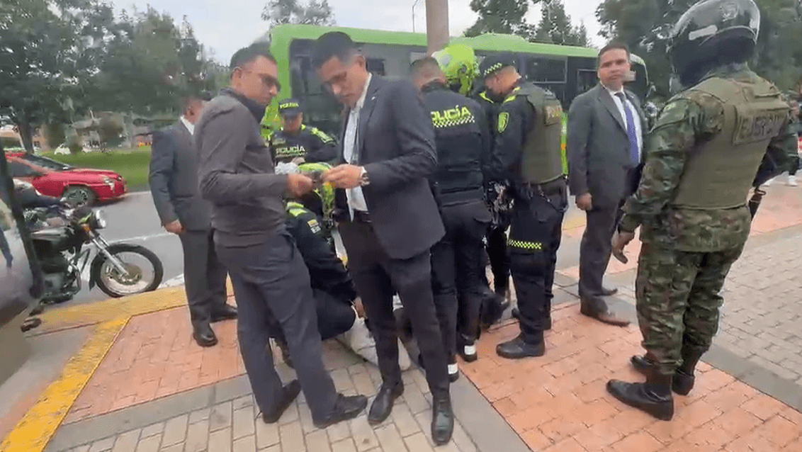 Dos sujetos capturados tras balacera en el sector del CAN. Créditos: suministrada