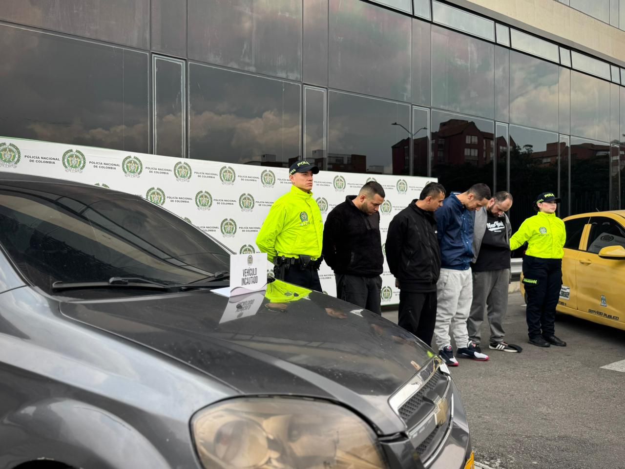 Procesados por secuestro y homicidio del profesor Neill Cubides. Créditos: Policía Nacional. 1