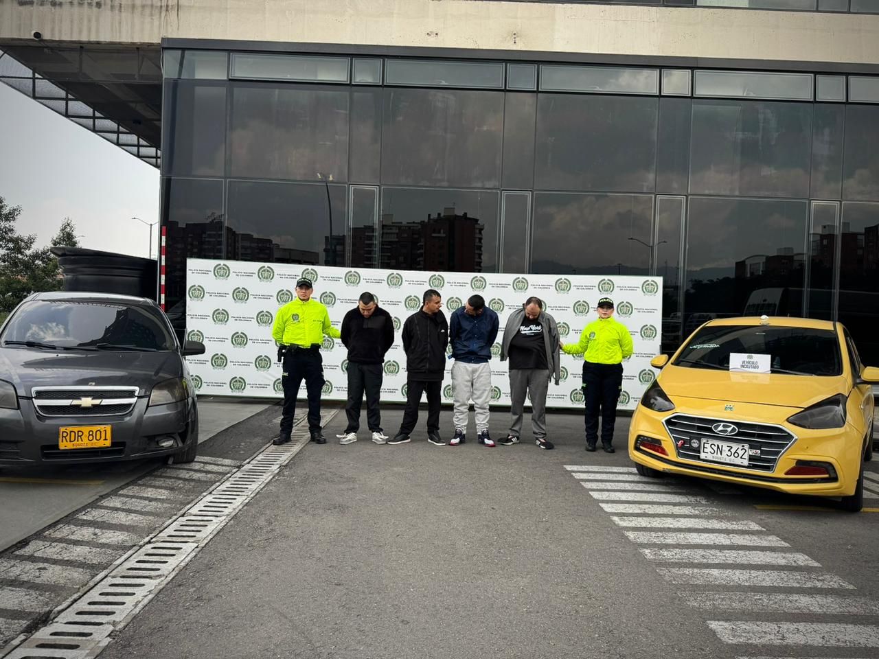Procesados por secuestro y homicidio del profesor Neill Cubides. Créditos: Policía Nacional. 2