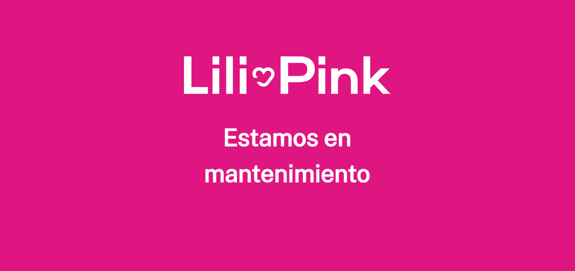 página web de Lili Pink