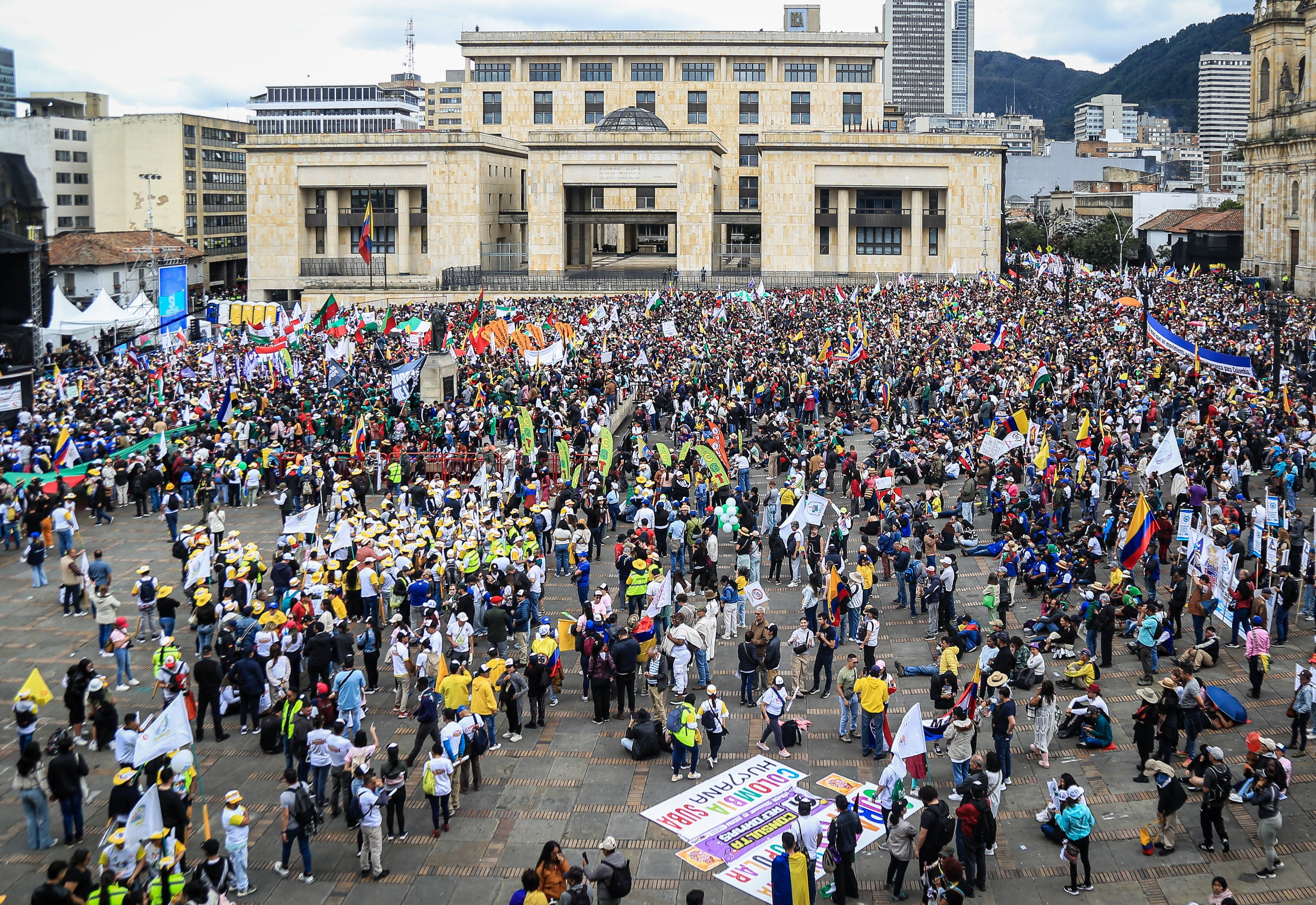 Las marchas en Bogotá partirán del Parque Nacional